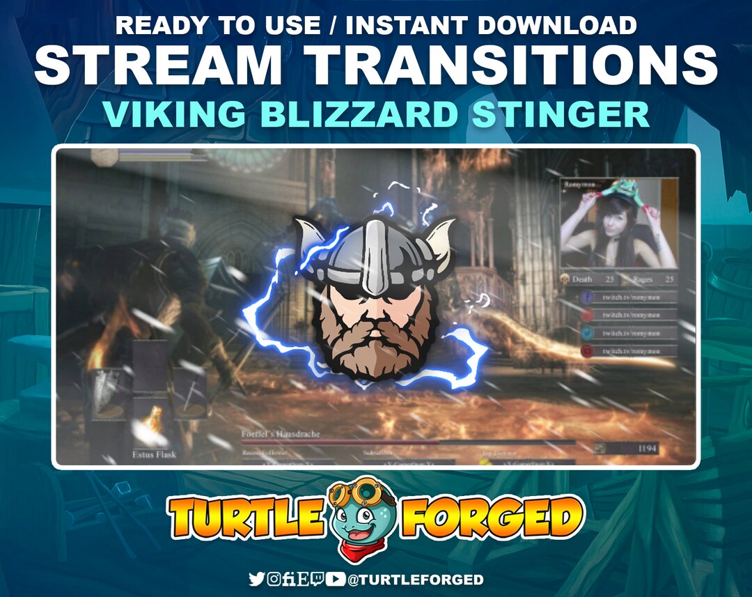 Viking Stream Transition: Blizzard & Lightning Effects (digital ...