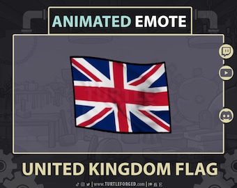 Animated UK Flag Emote: Union Jack GIF for Twitch, Discord, YouTube