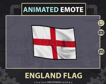 Animated England Flag Emote: Twitch, Discord, YouTube (GIF & Static Files)
