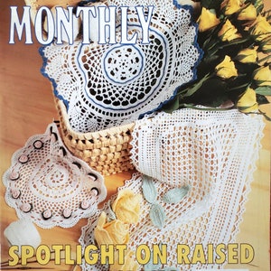 Virkbok med bordslöpare, dukar, örngott och heminredningsmönster Crochet Monthly 207 pdf