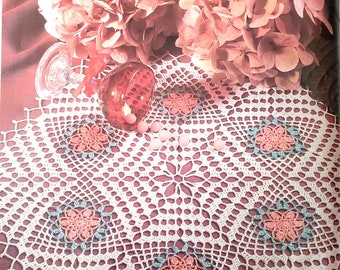 Crochet book featuring doilies lampshade table runners pillow cover bedspread and table cover patterns Crochet Monthly 166 pdf