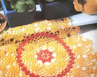 Crochet book featuring table runners pillow cover curtains doilies bedspread and home decor patterns Crochet Monthly 175 pdf