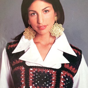 Easy crochet vest Pattern PDF | Women&#39;s Crochet vest | Crochet vest