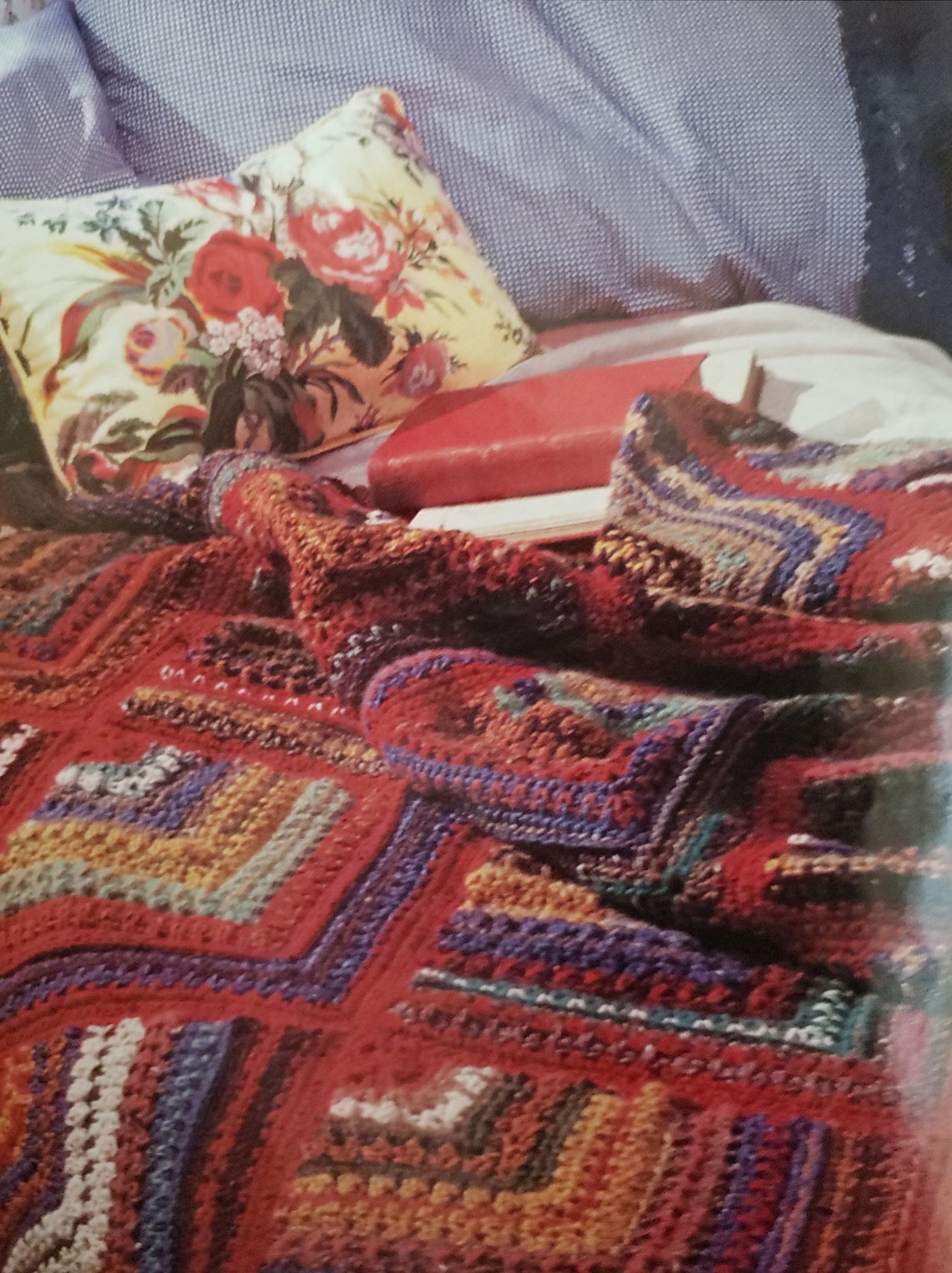 Crochet Blanket Pattern, Crochet Bed Cover Pattern, Crochet Bedspread ...