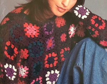 Crochet Sweater Pattern PDF | Crochet Sweatshirt Pattern PDF | Women's Crochet Cardigan Pattern | Crochet pullover Pattern PDF