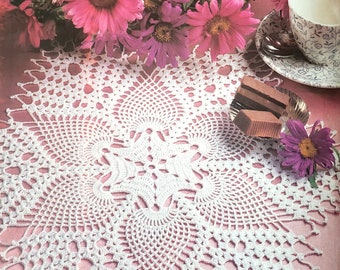 Crochet book featuring doilies table runners bedspread pillow case lampshade and table cover patterns Crochet Monthly 155 pdf