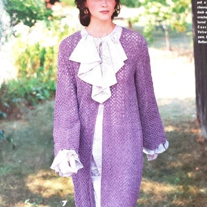Crochet Coat Pattern PDF | Crochet Sweatshirt Pattern PDF | Women&#39;s Crochet Long Cardigan Pattern | Crochet pullover |
