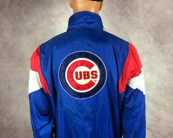 Vintage 1990s Chicago Cubs MLB Majestic Windbreaker Baseball