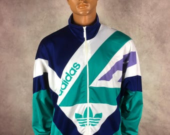 Vintage 90's Adidas Originals England Olympic Old School Track