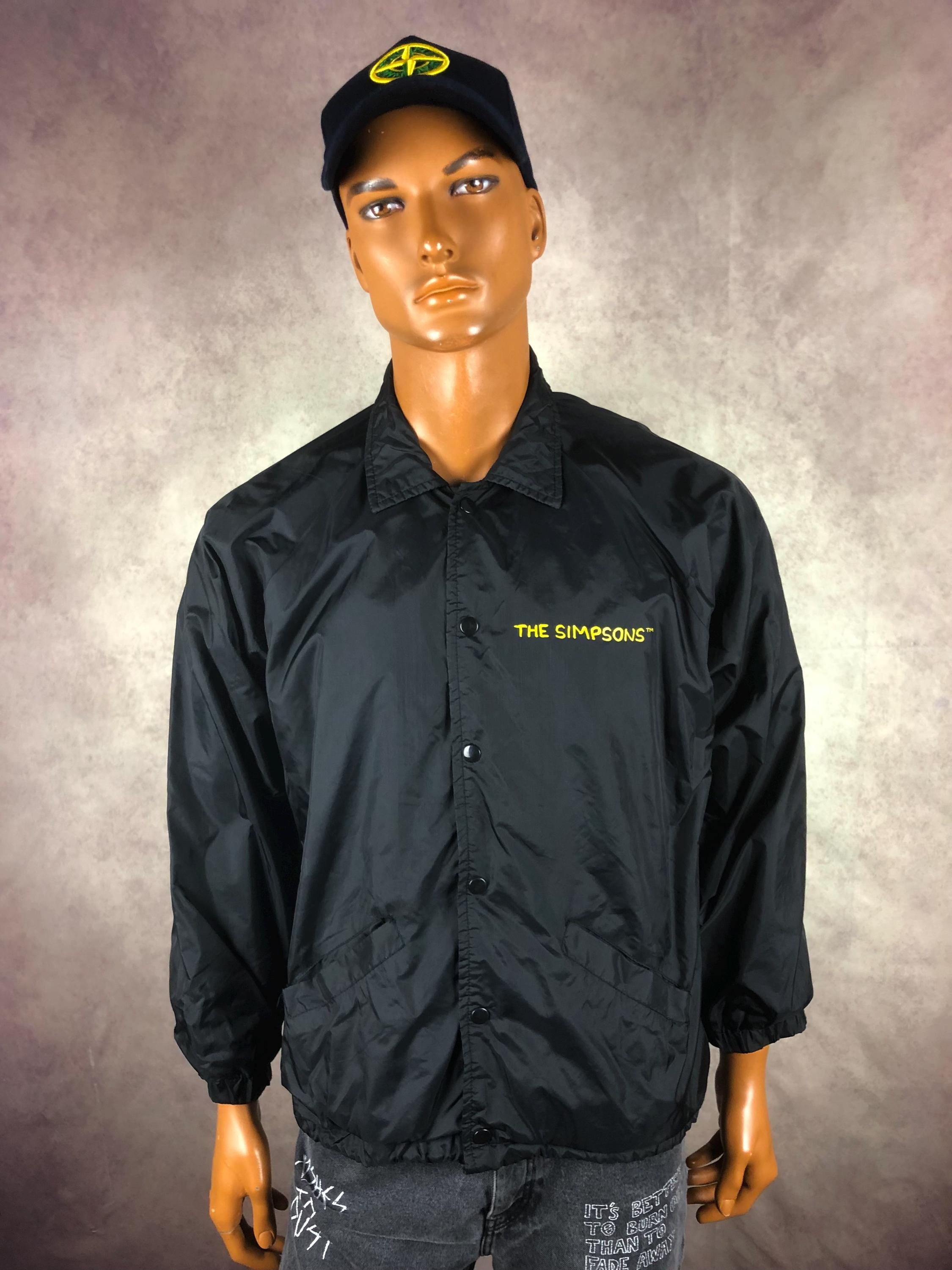 Vintage 1997 USA the Simpsons Jacket Dakota Windbreaker Homer Bart