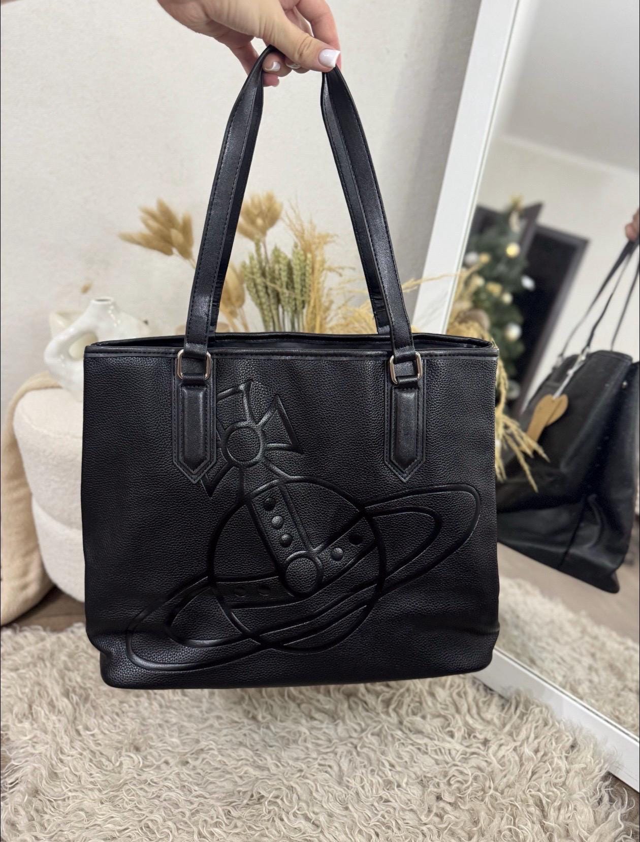 美品 vivienne westwood トートバッグ 花柄 デカロゴ ボタニカル 大