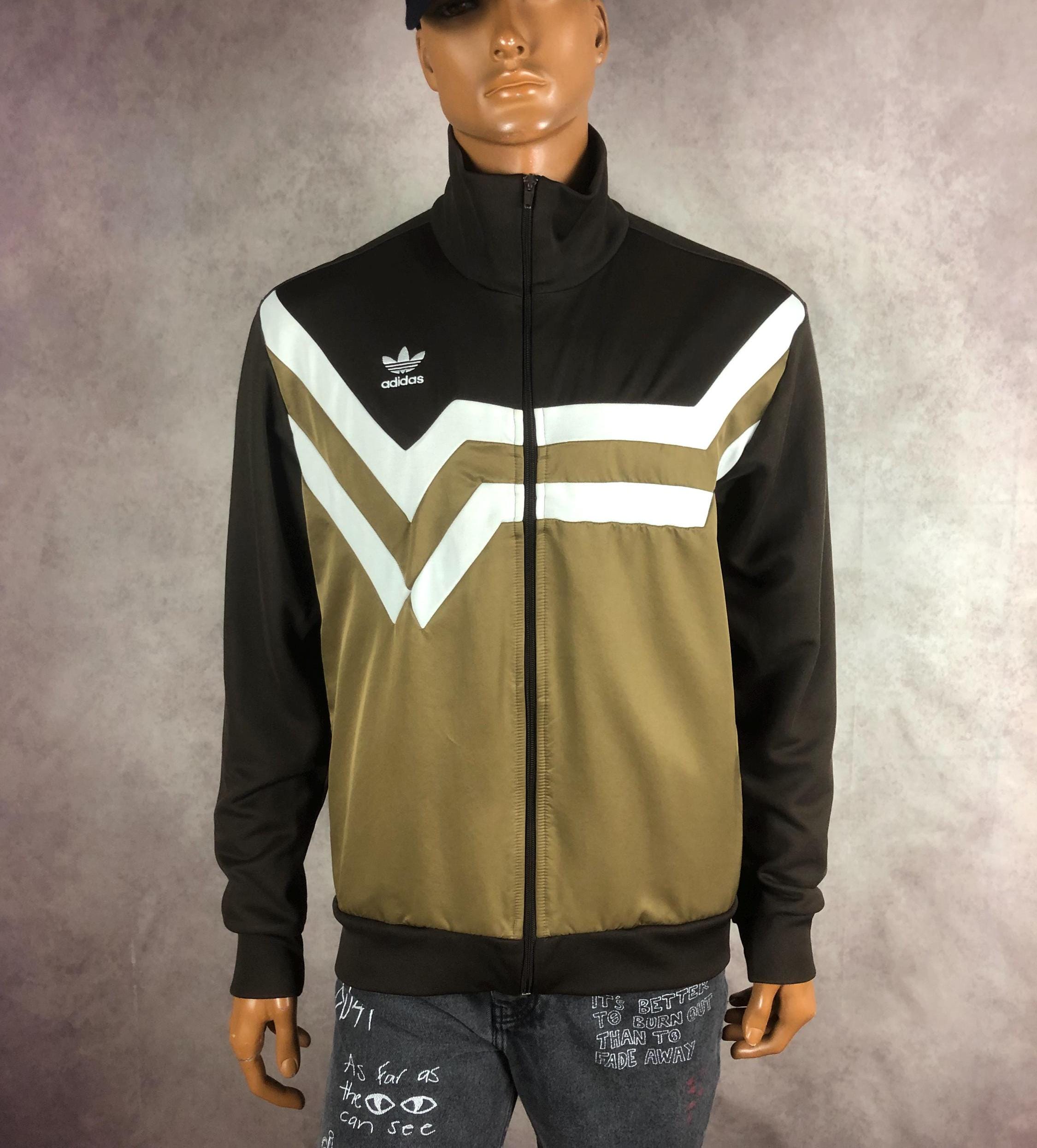 Brown Adidas Jacket - Etsy Brown Adidas Jacket - Etsy