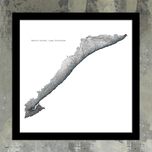 Northshore Lake Superior | Hiking Trail Map, Minnesota Gunflint Trail, Gifts for Backpackers SHT map