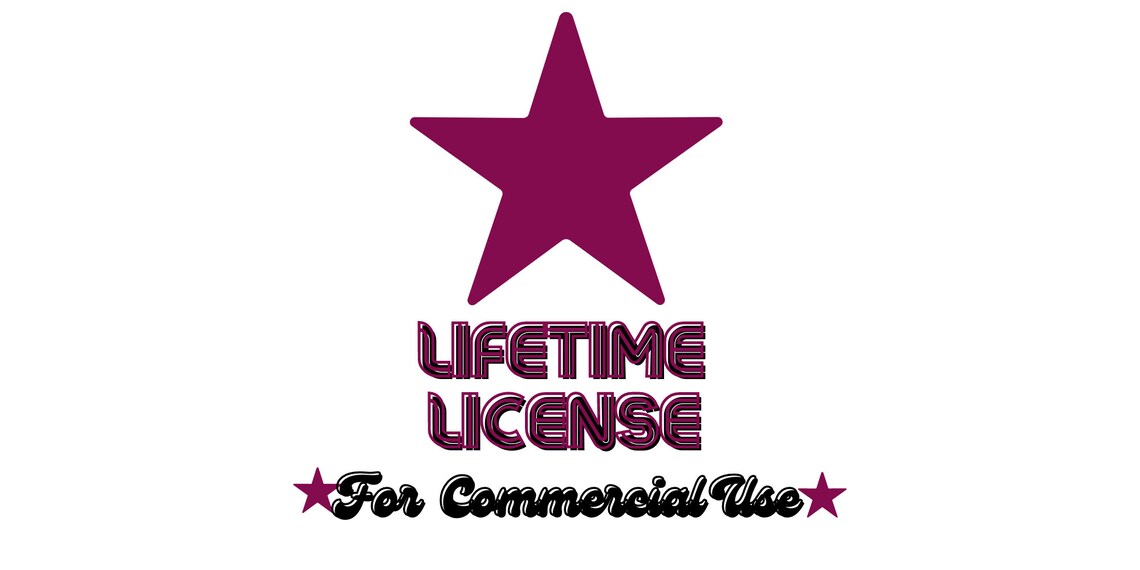 LIFETIME License For Commercial Use Etsy