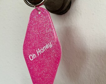 barbie logo keychain