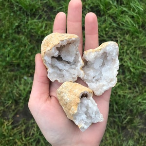 Geode halves, clear quartz geode, broken geode, collectible geode, collectible crystal, big clear quartz, spiritual gift, crystal collector