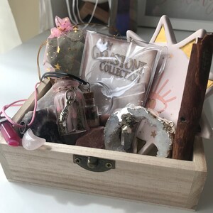 Self love kit, DIY self love spell jar, witchcraft starter kit, rose quartz necklace, gift for witch, witch self care, baby witch kit