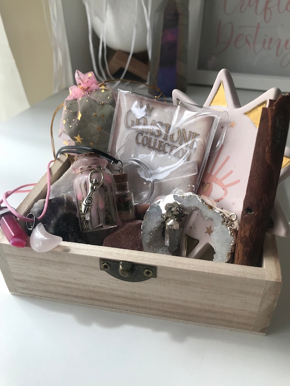 Self love kit, DIY self love spell jar, witchcraft starter kit, rose quartz necklace, gift for witch, witch self care, baby witch kit