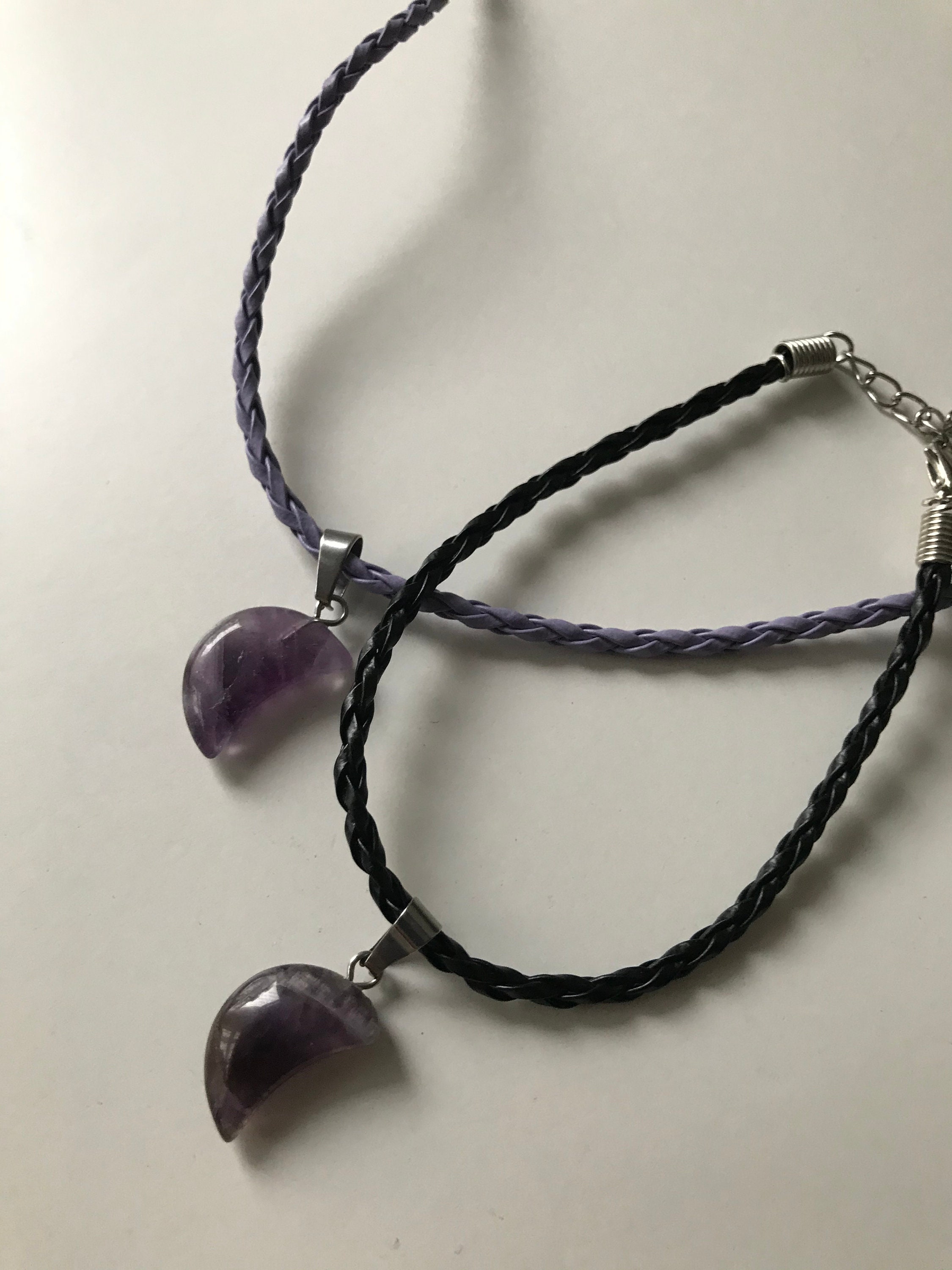 amethyst moon necklace amethyst moon necklace