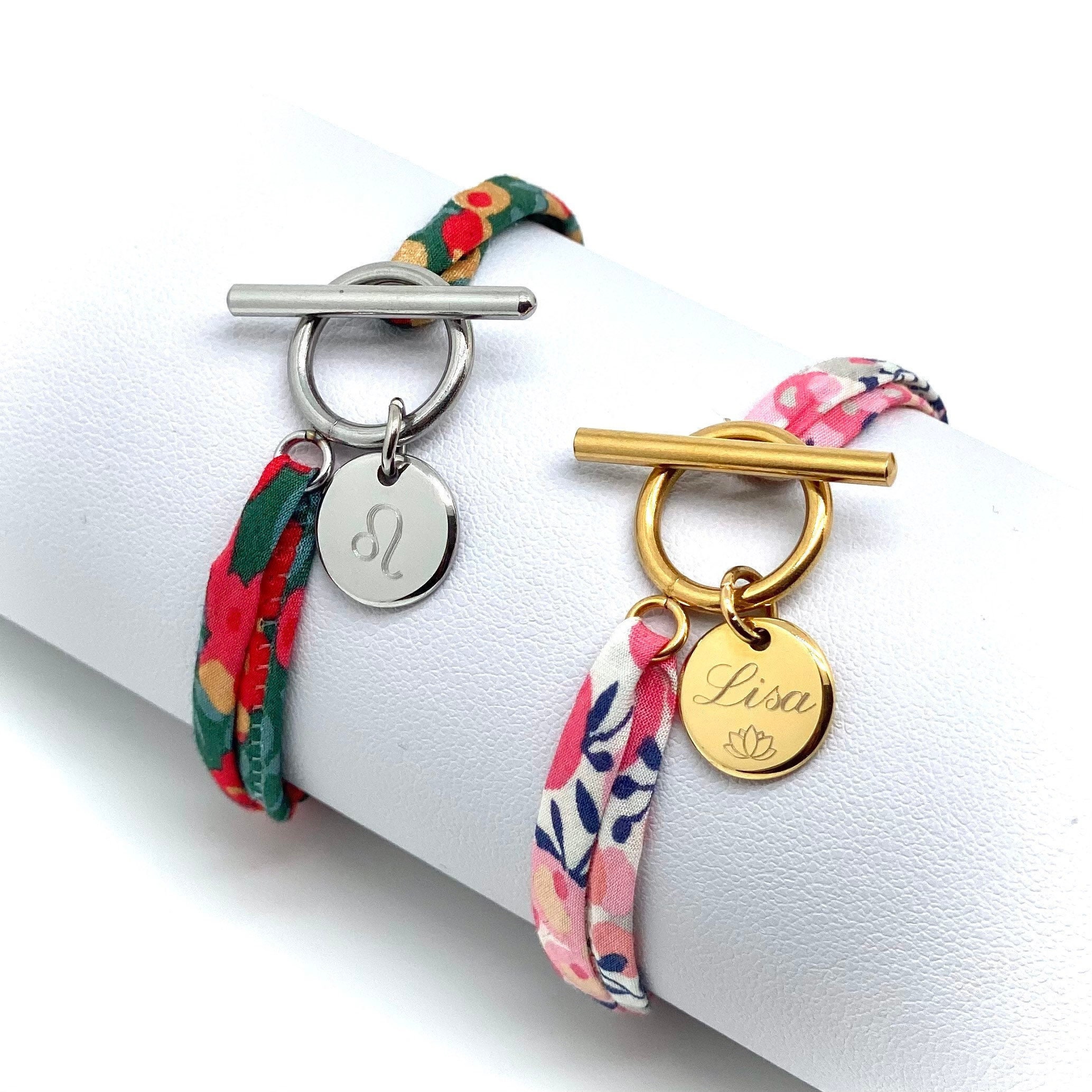 Personalised cord bracelet to engrave - steel - Petits Tresors