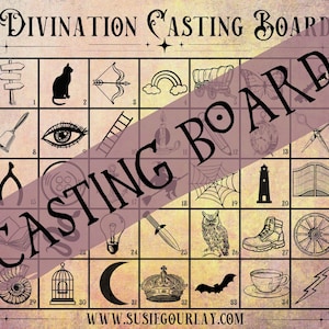 Casting Board for Runes, Charms, Pendulums, Divination DIGITAL