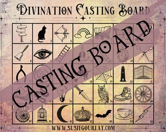 Casting Board for Runes, Charms, Pendulums, Divination DIGITAL