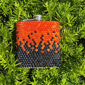 Bling Ombré Rhinestone Flask - 6oz Stainless Steel,
