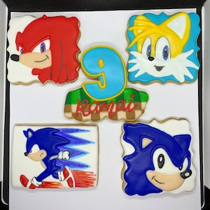 Sonic the Hedgehog Cookies (12) 1 Dozen