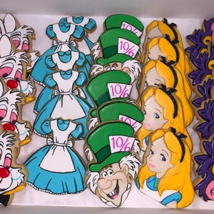Alice Inspired Cookies (12) 1 Dozen