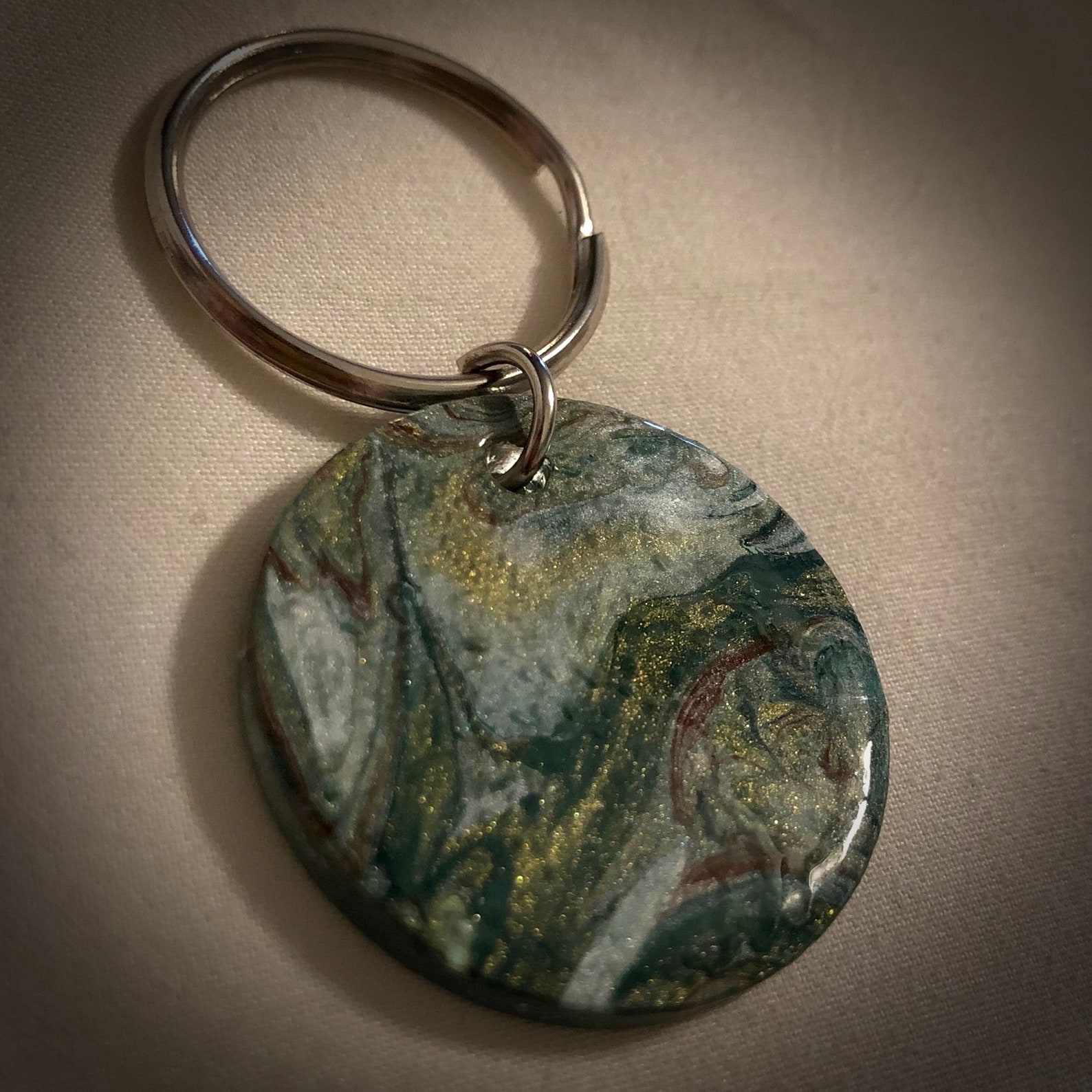 Fluid Art Keychain Acrylic Skin Keychain Painted Keychain Etsy Ireland