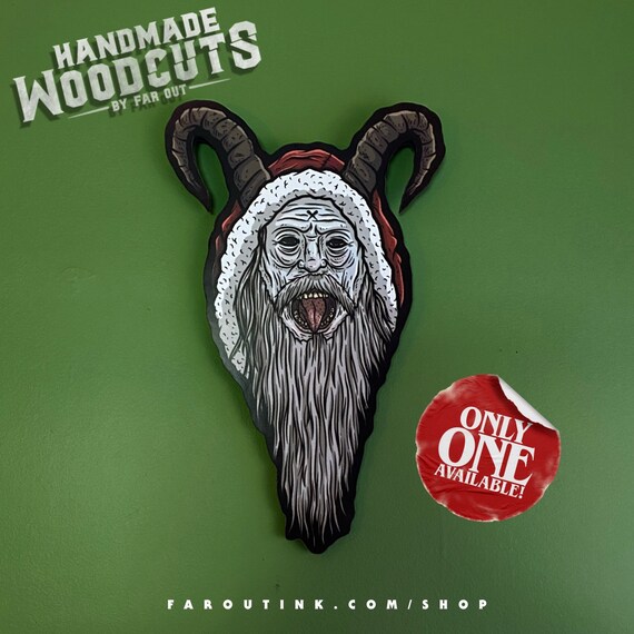 Krampus & Gremlins Woodcuts Christmas Woodcut Prints Only | Etsy UK