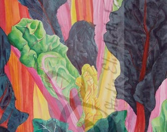 Mom's Rainbow: signed limited edition print of watercolor painting