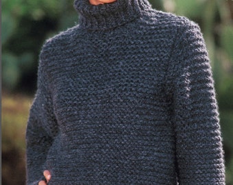 Easy Beginner Garter Top KNIT PATTERN  - Garter Stitch Simple Top Sweater Women -- Instant PDF Download