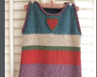 KNITTING PATTERN Baby Sleeping Sack Bunting/Instant PDF Download/Chunky Yarn Baby Sleeping Sack Cocoon 3-12m Vintage Pattern/Gift Idea