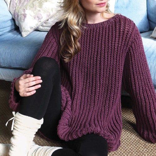 plum sweater