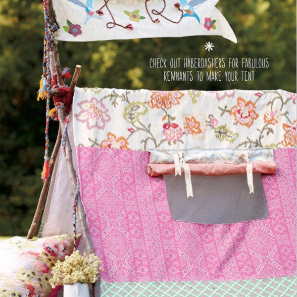 Easy Tent Shelter SEWING PATTERN/Camping Glamping Tent Shelter How To Tutorial/Instant PDF Download/Garden Decor Sewing Pattern