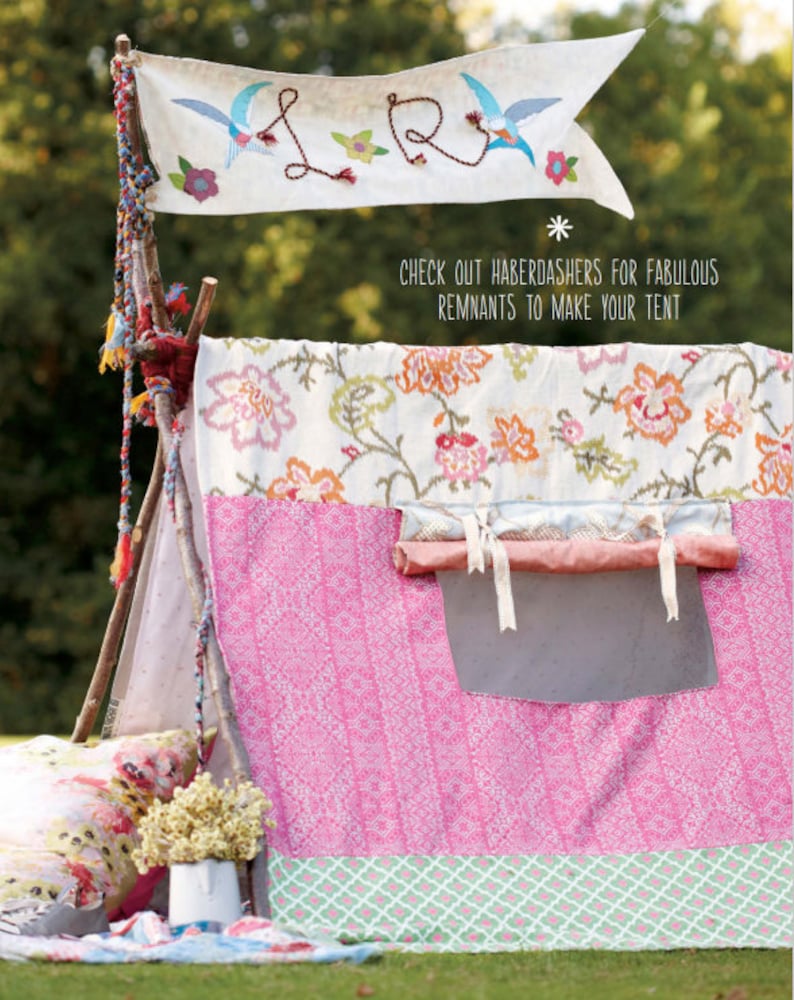 SEWING PATTERN Easy Tent/Camping Glamping Tent Shelter How To Tutorial/Instant PDF Download/Garden Decor Sewing Pattern image 1