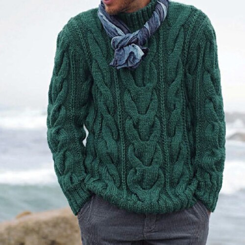 PDF KNITTING PATTERN Men's Sweater 