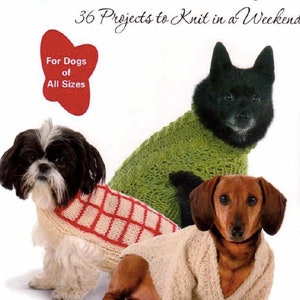 Dog Coat Jacket PATTERN ebook PDF/36 Dog Knitted Patterns Vintage/Instant Download/Knit Dogs Outfits