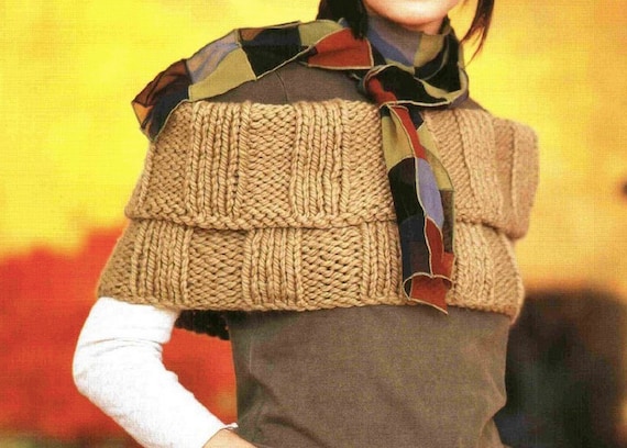 MODELLO LAVORO A MAGLIA ⨯ Coprispalle con scialle super semplice