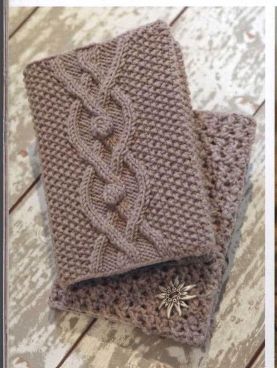 Pochette de livre PDF motif tricot fil peigné/fil moyen