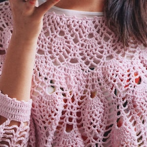épine lace bare top & cardigan set pink épine lace bare top & cardigan set （3color） | é