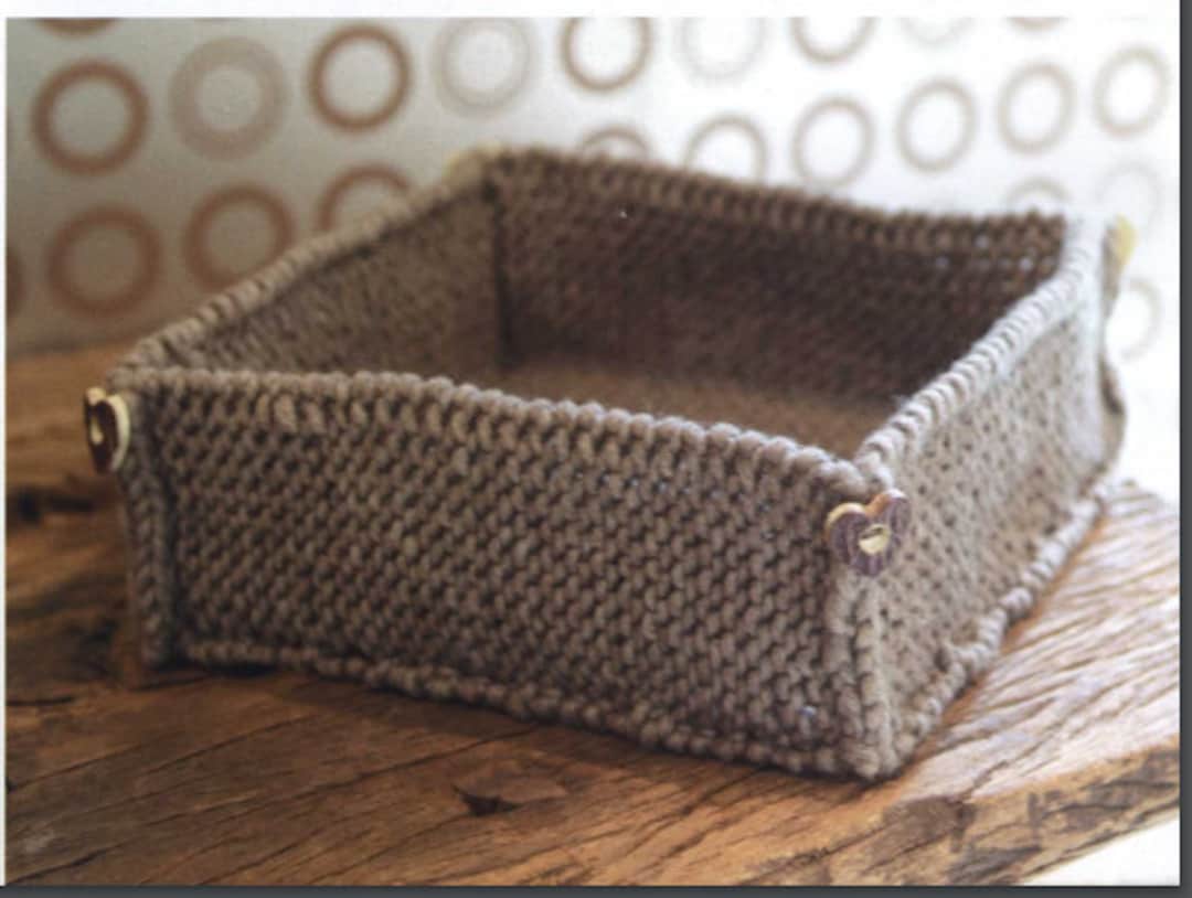 Easy Basket KNITTING Pattern/instant PDF Download/super Chunky Yarn ...