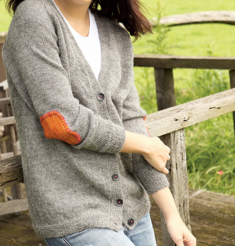 Elbow Patch Cardigan - Etsy Canada