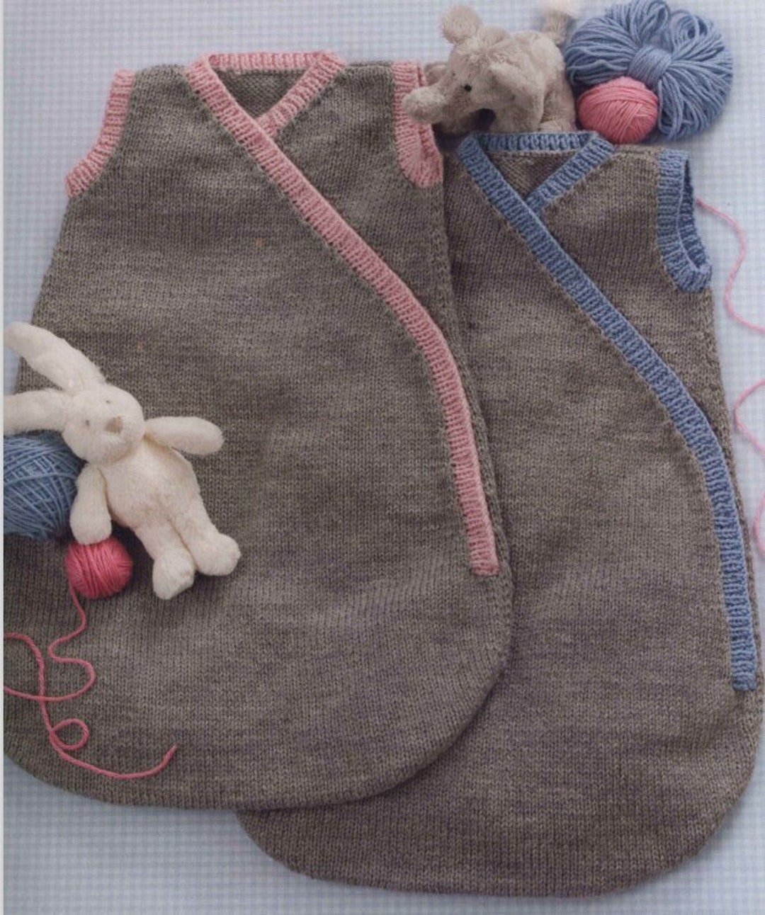 PDF KNITTING PATTERN Baby Sleeping Bag/instant Download/sport Yarn Baby ...