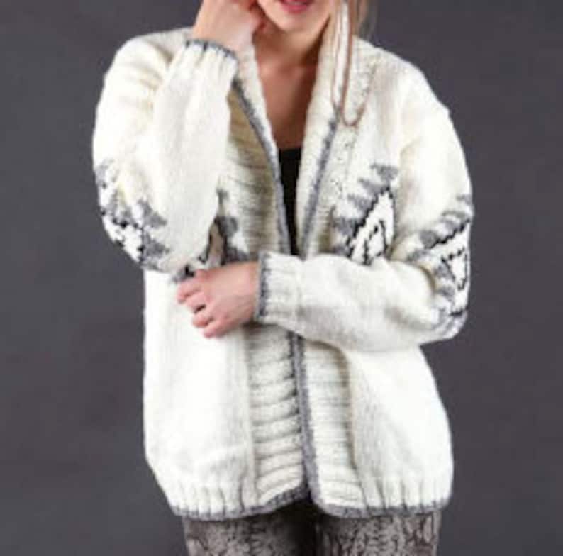 KNIT PATTERN Southwestern Navajo Coat Jacket Women/instant PDF Etsy