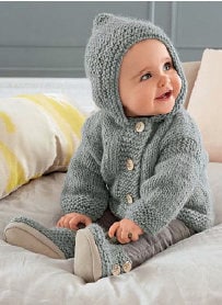 Chunky knit baby jacket pattern sale