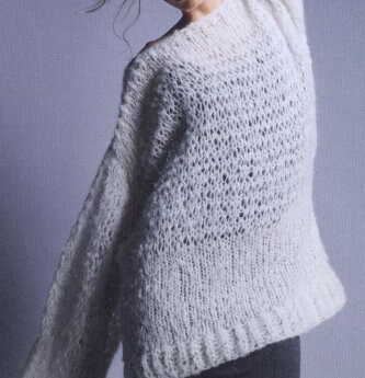 Loose Oversized Sweater KNITTING PATTERN Beginner Easy | Etsy Canada