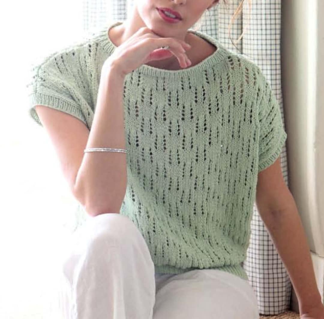 【oan】[Plan] (Unisex) Basic Round Knit Knitting Pattern - Top Down Seamless Yoke Sweater ⨯ Lace