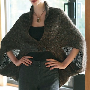 Cocoon Cardigan KNIT PATTERN/Instant PDF Download/Womens Cardie Cocoon Elegant